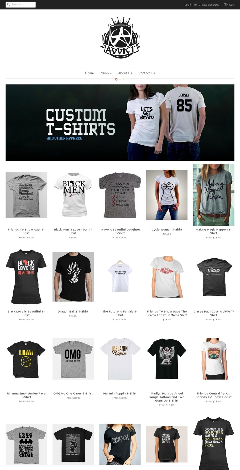 praisetees.com — Shopify storefront screenshot