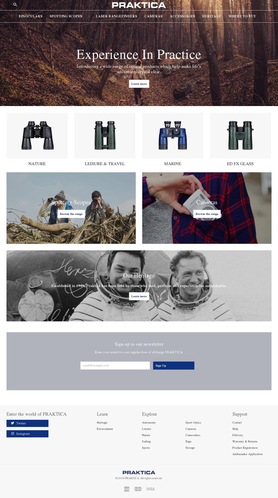 Brand Minimal Shopify theme site example prakticaintl.com