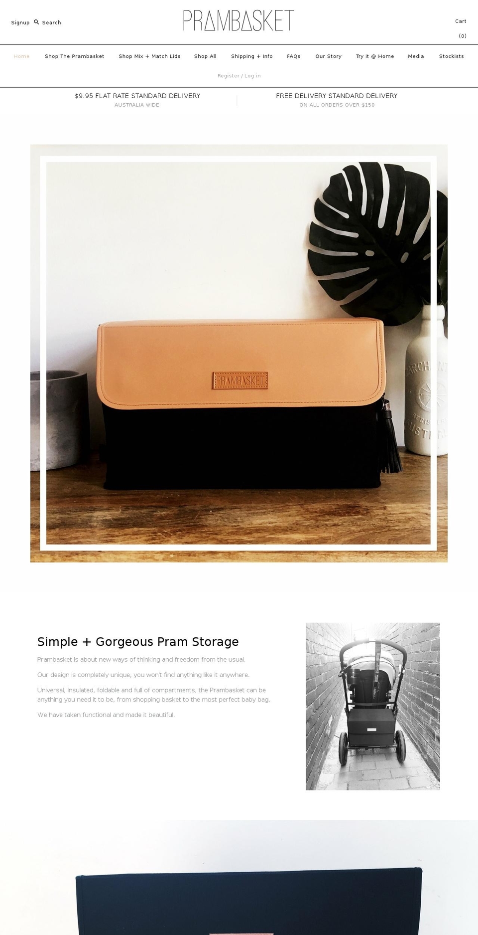 prambasket.com shopify website screenshot