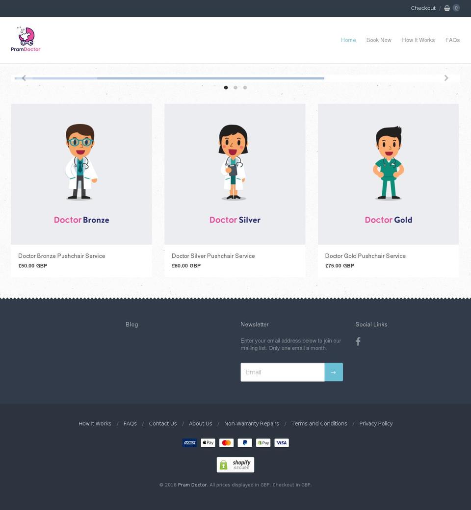 pramdoctor.com — Shopify storefront screenshot