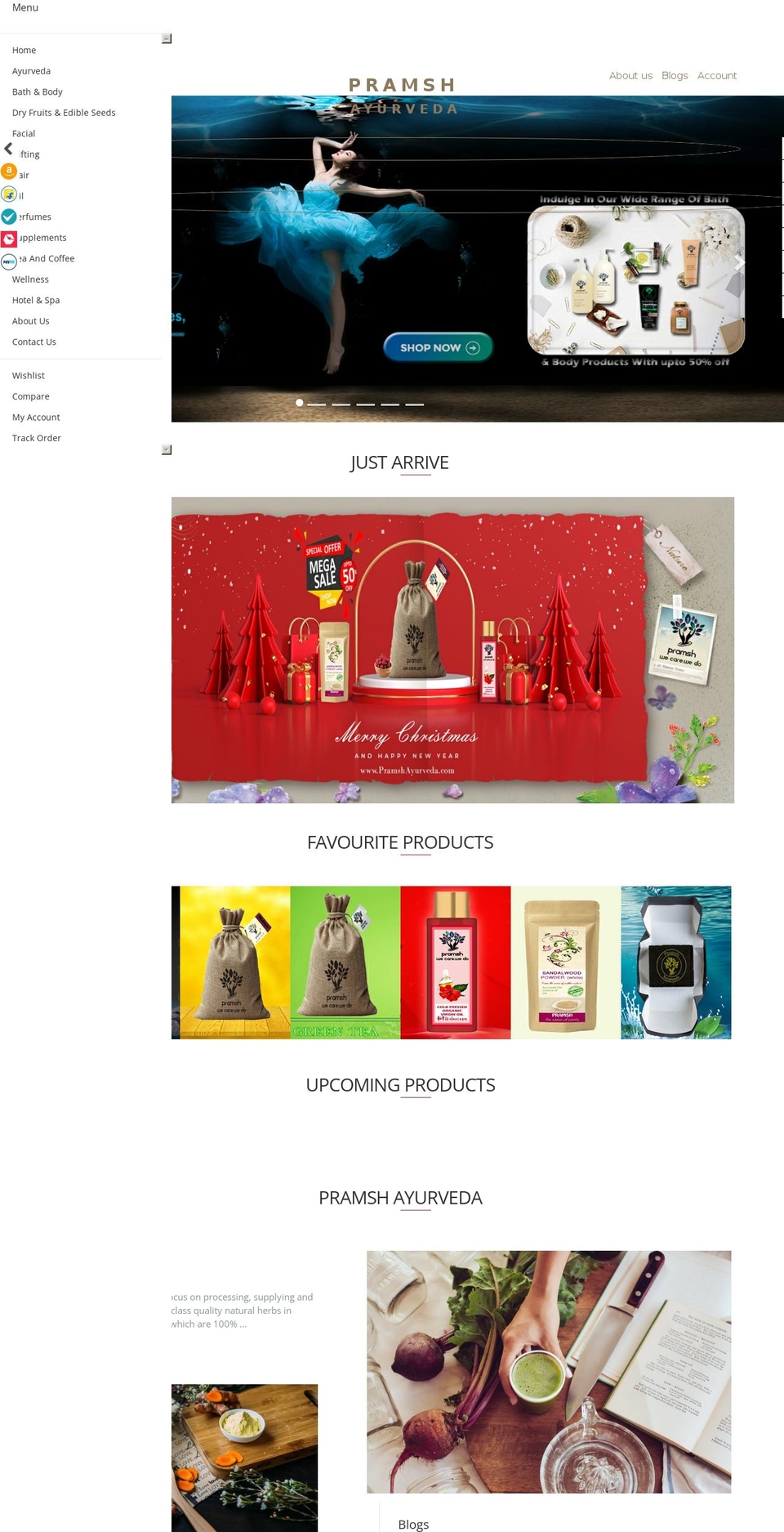 pramsh.com shopify website screenshot