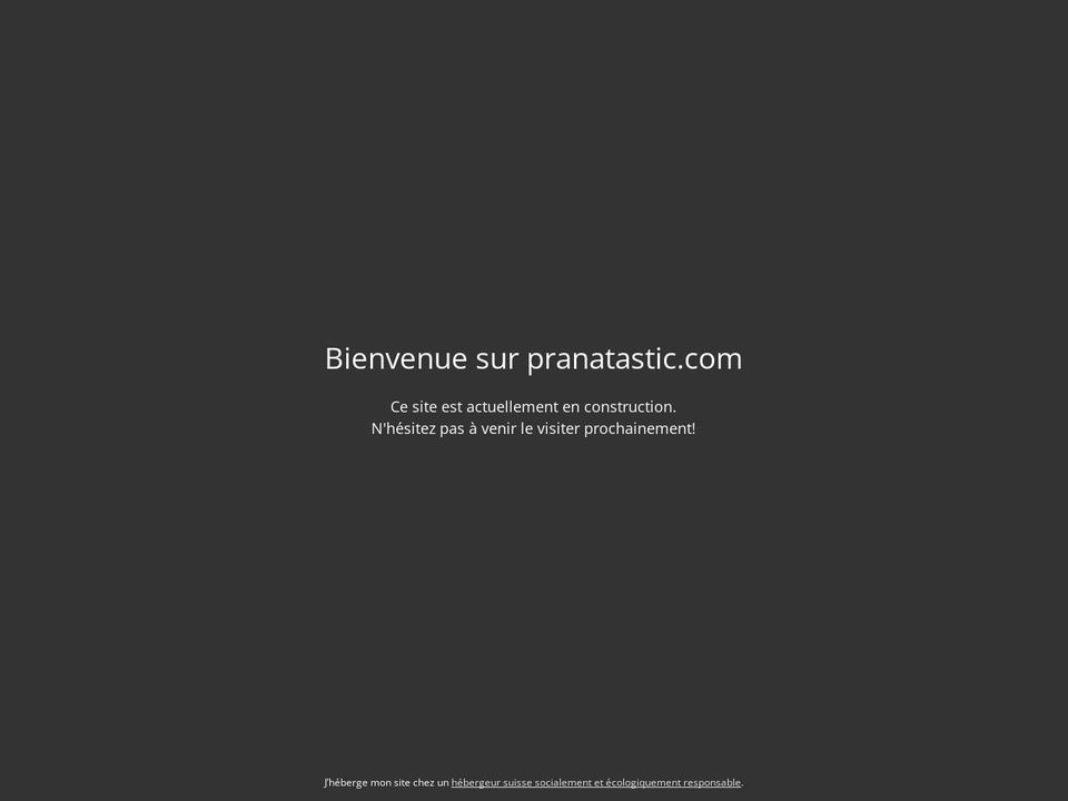 pranatastic.com — Shopify storefront screenshot