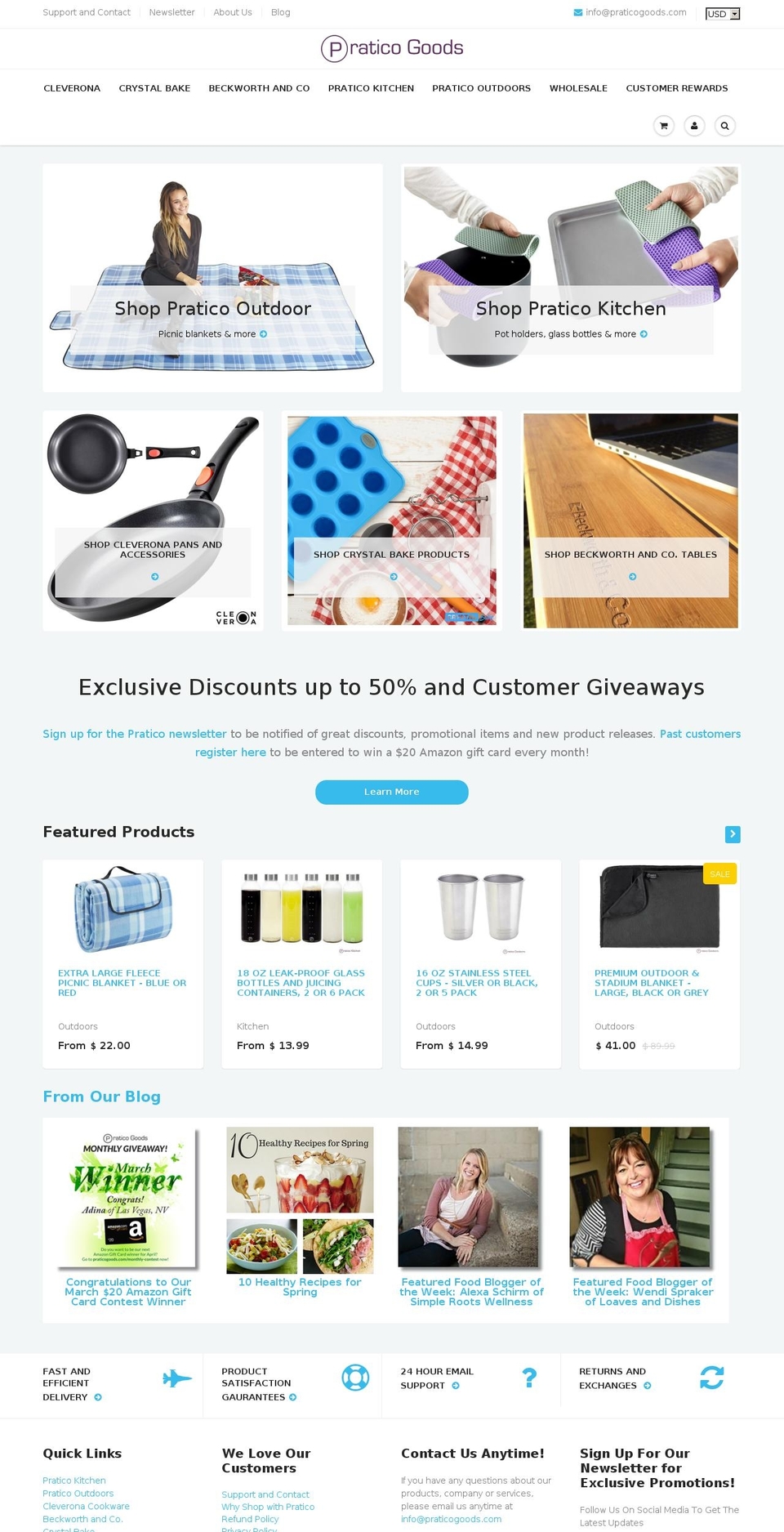 praticalgoods.com shopify website screenshot