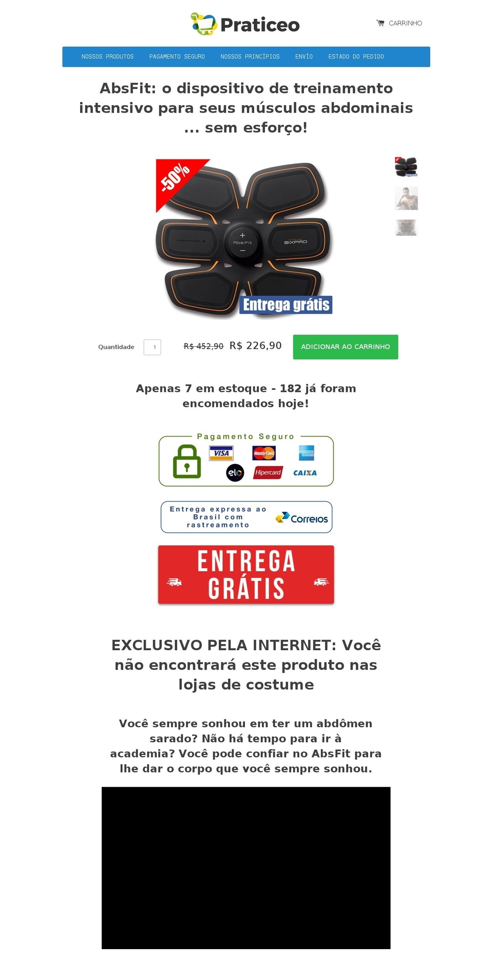 praticeo.myshopify.com shopify website screenshot