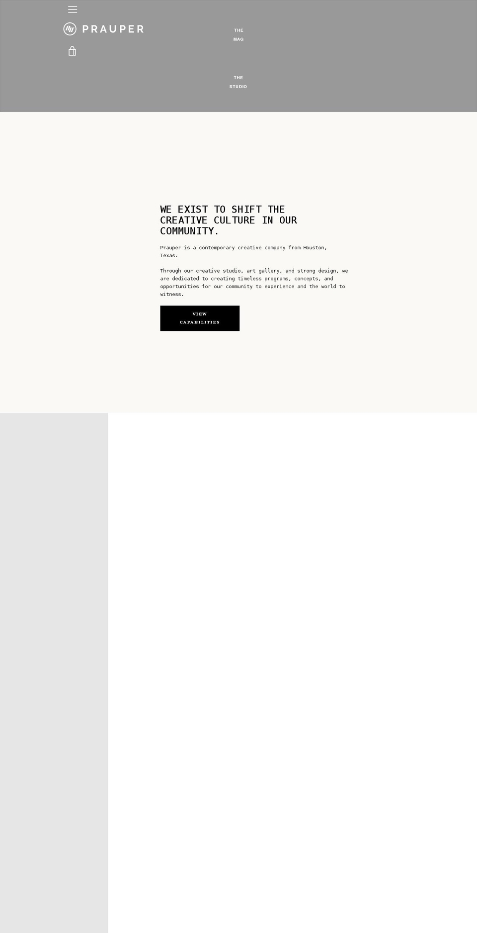 prauper.com shopify website screenshot