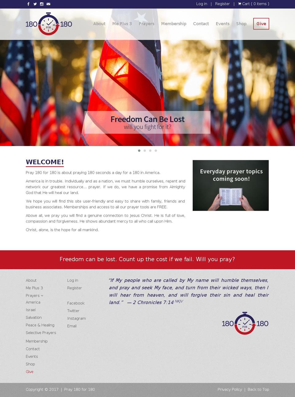 pray-180-for-180-website Shopify theme site example pray180for180.com