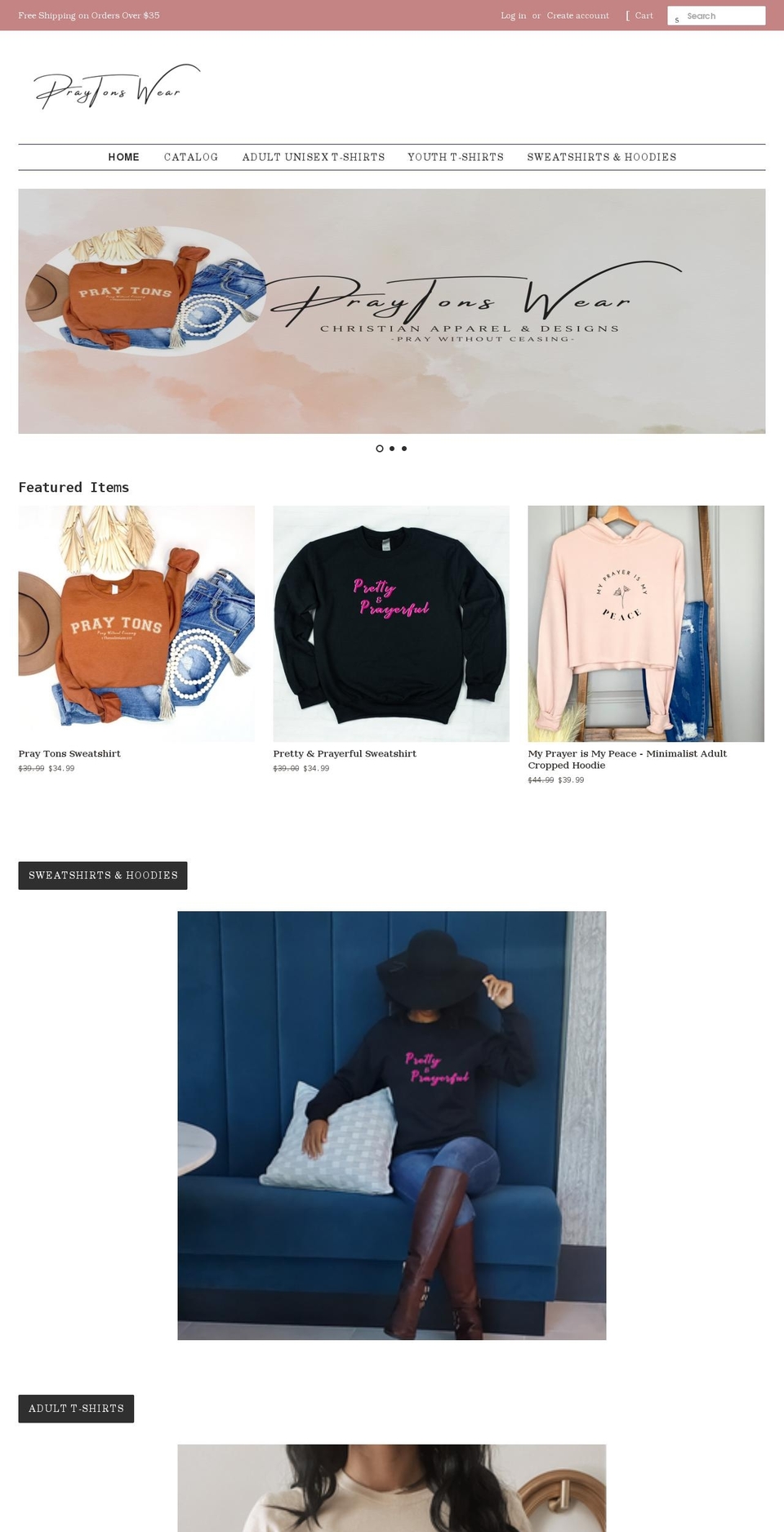 praytonswear.com shopify website screenshot