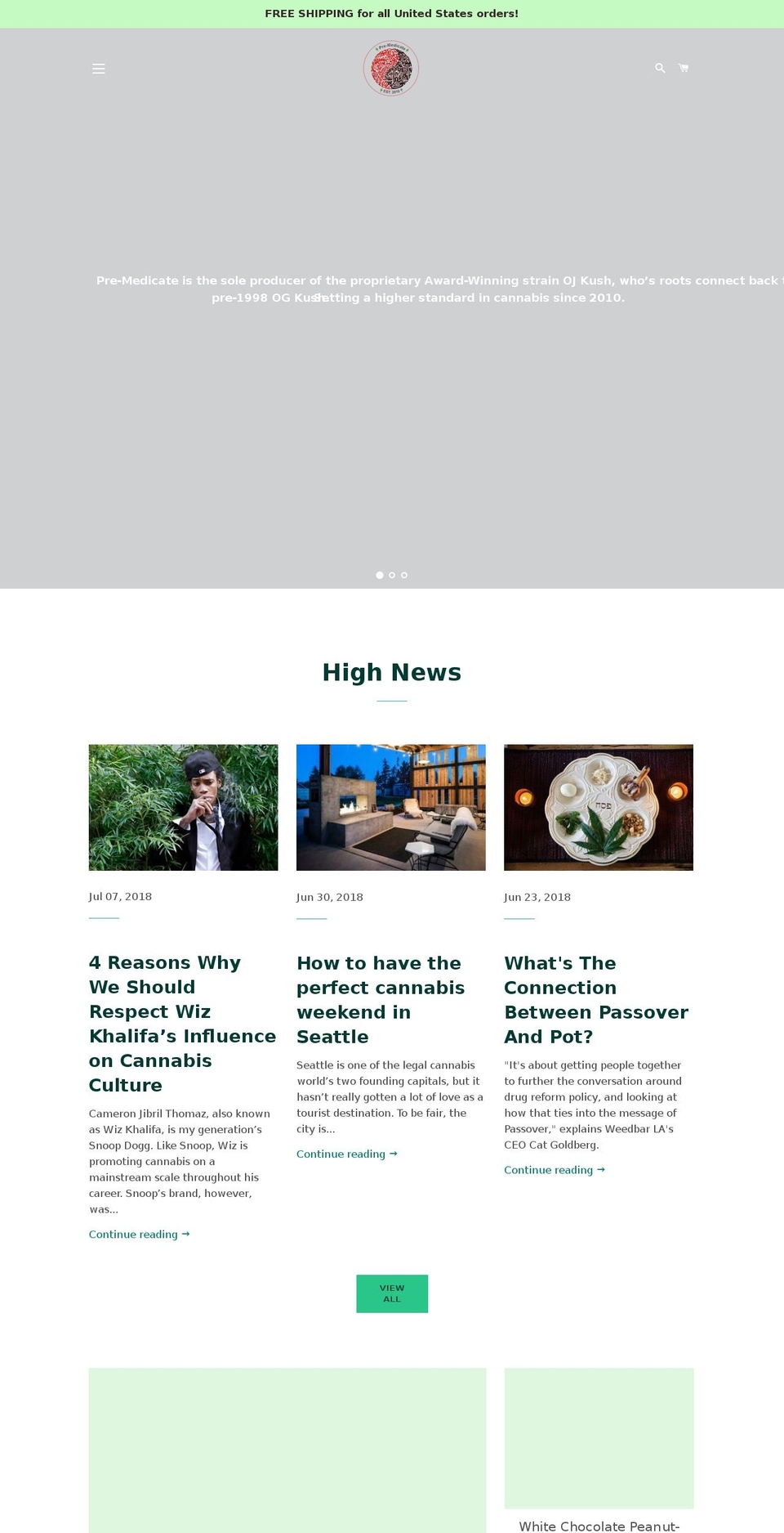 pre-medicate.com — Shopify storefront screenshot