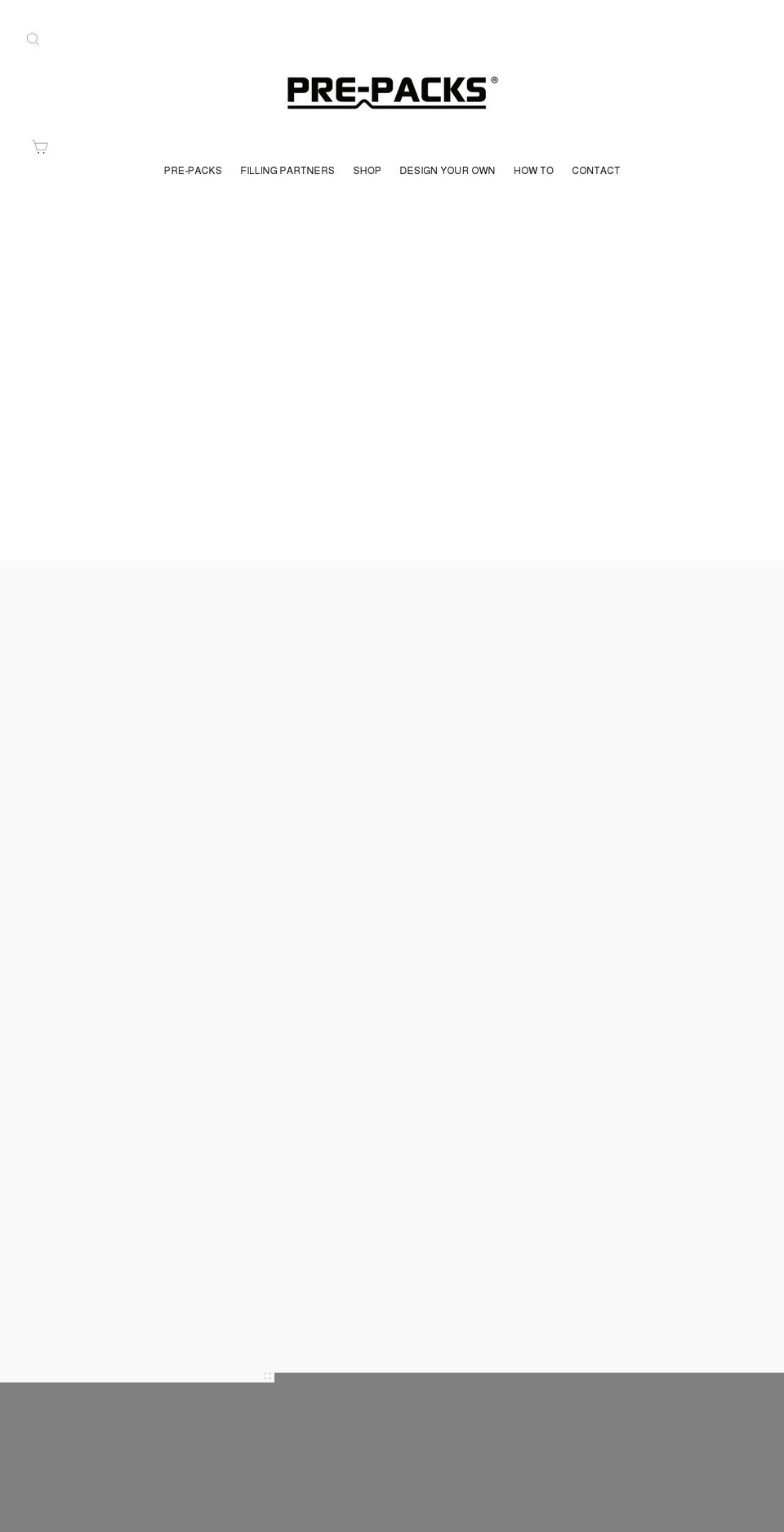 pre-packs.com shopify website screenshot