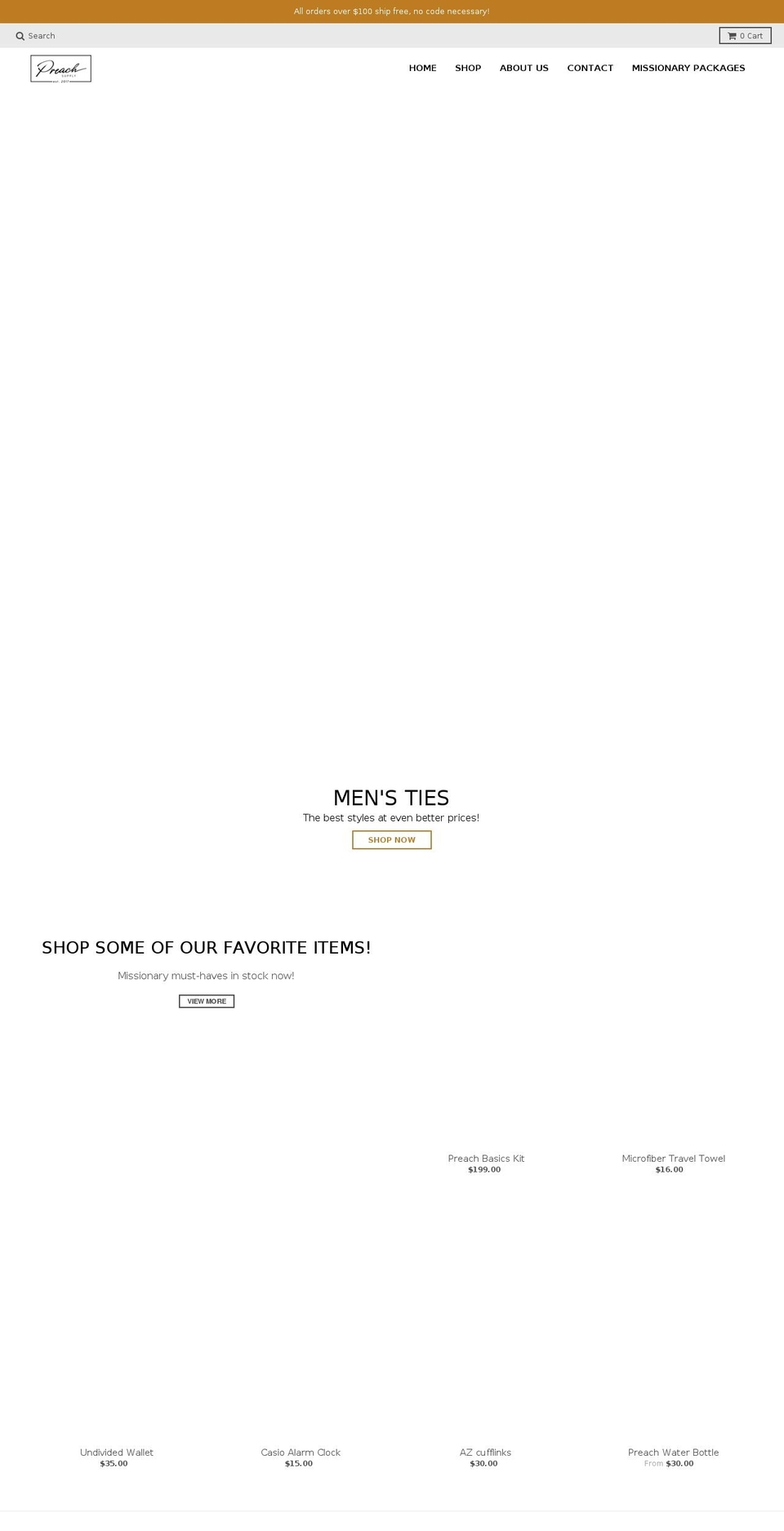 preachsupply.com shopify website screenshot