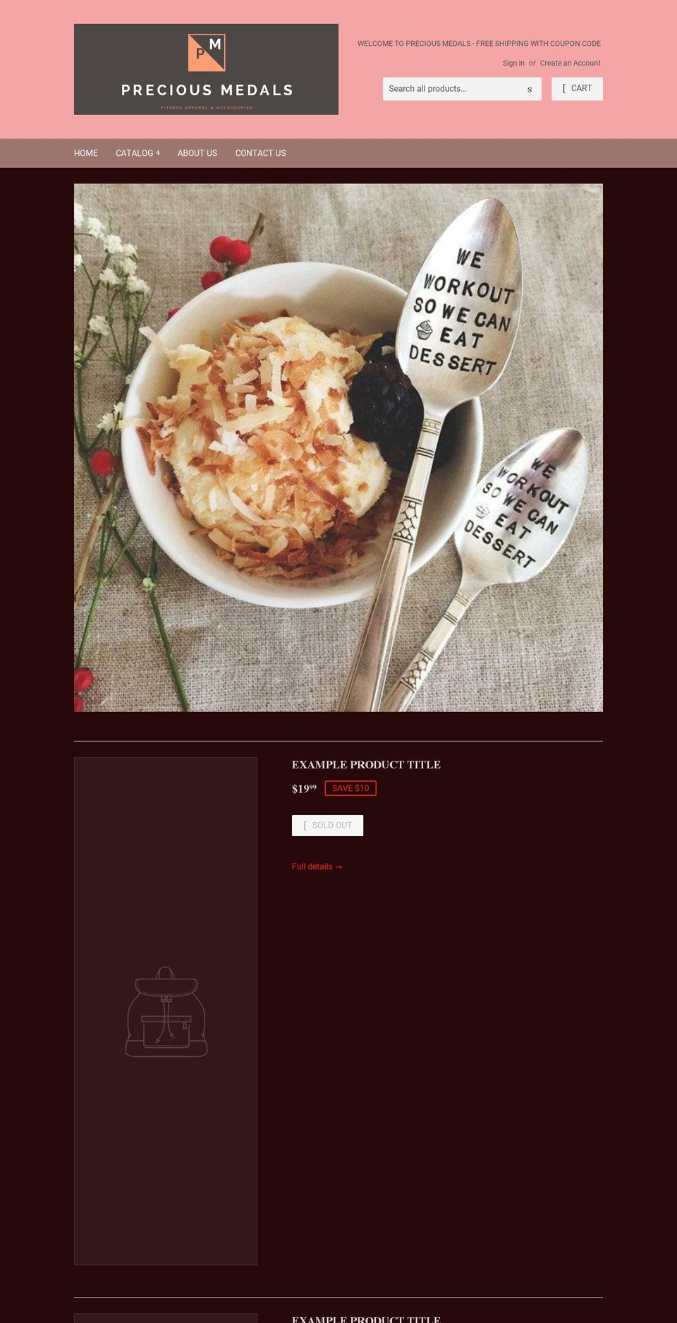 precious-medals.com — Shopify storefront screenshot