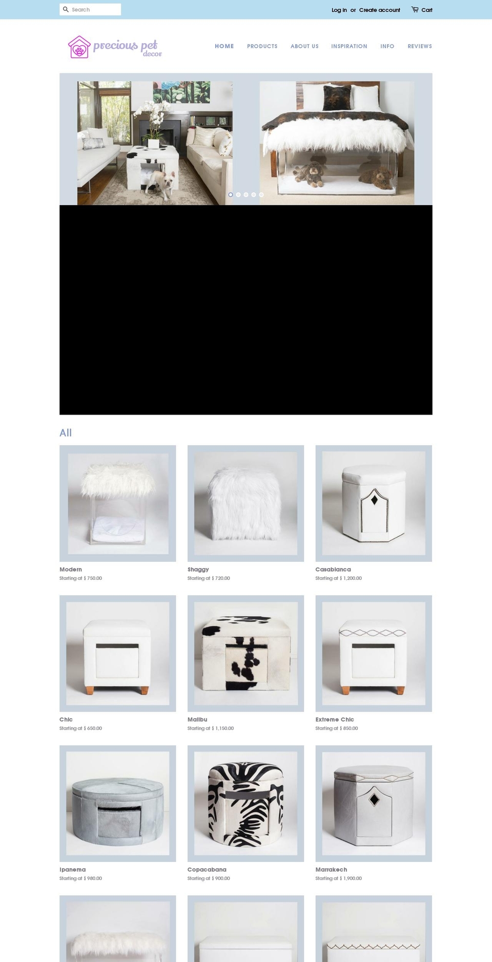 precious-pet.com — Shopify storefront screenshot