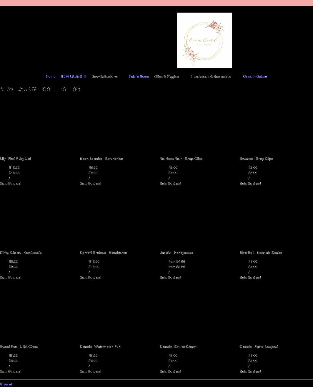 preciousorchidsboutique.com shopify website screenshot