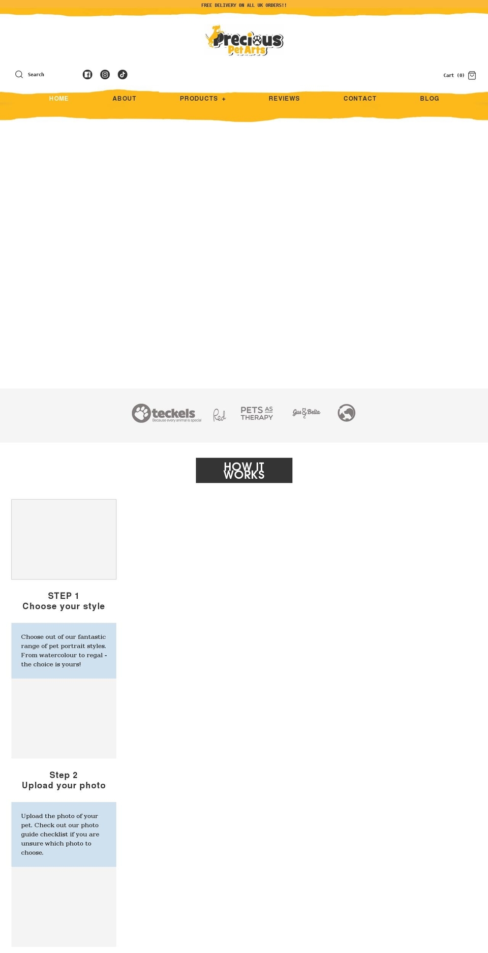 preciouspetart.com shopify website screenshot