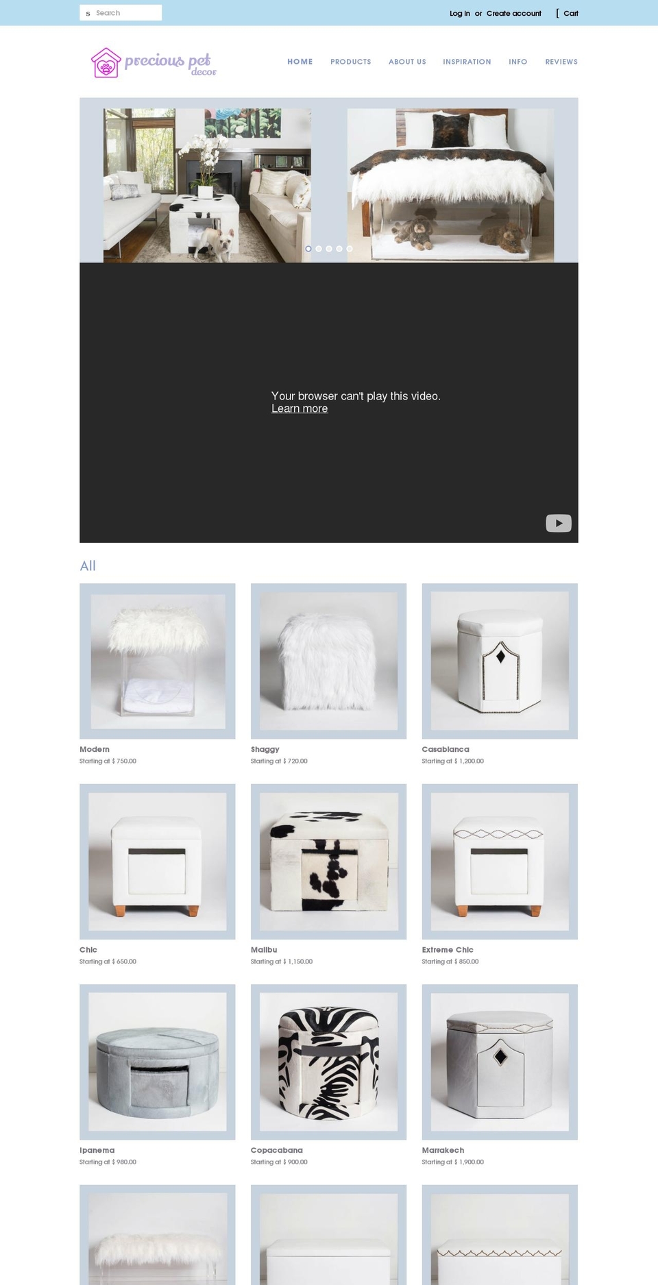 preciouspetdecor.com shopify website screenshot