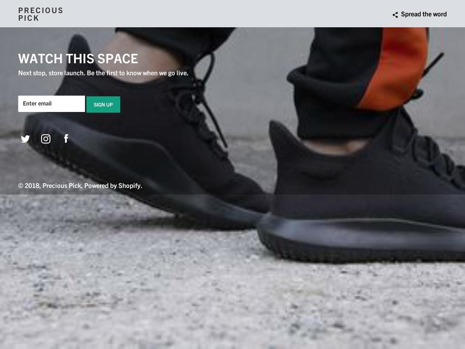 preciouspick.com — Shopify storefront screenshot