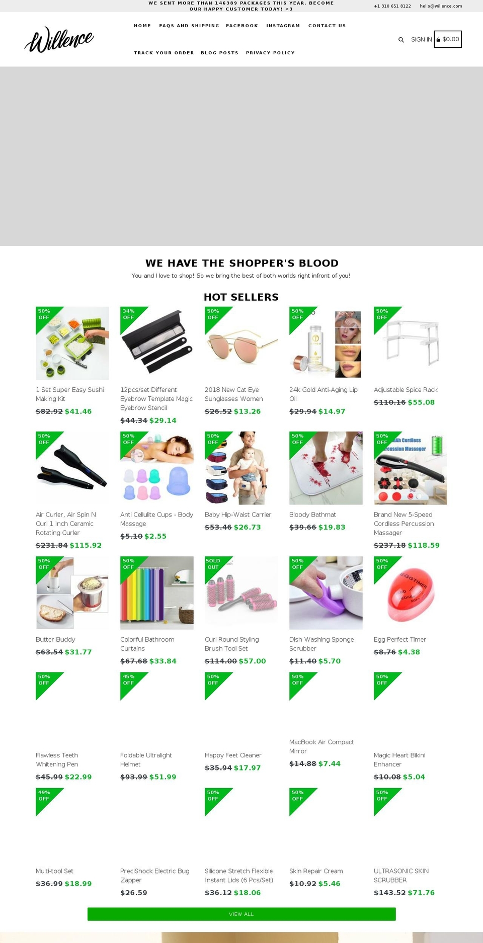 precishock.com — Shopify storefront screenshot