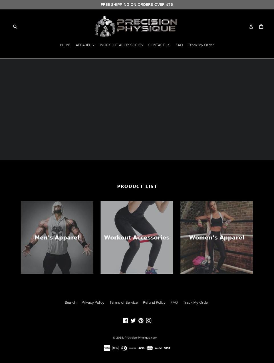 precision-physique.com — Shopify storefront screenshot