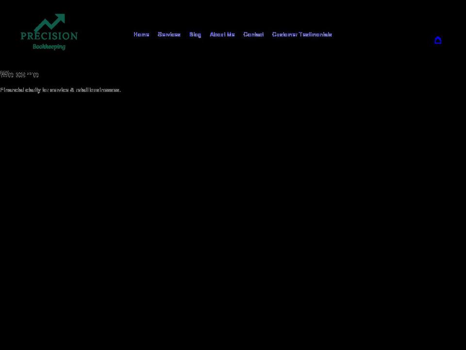 precisionbookkeepingllc.com shopify website screenshot