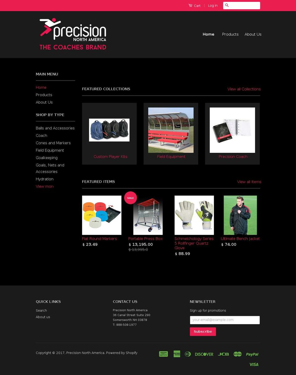 precisionna.com shopify website screenshot