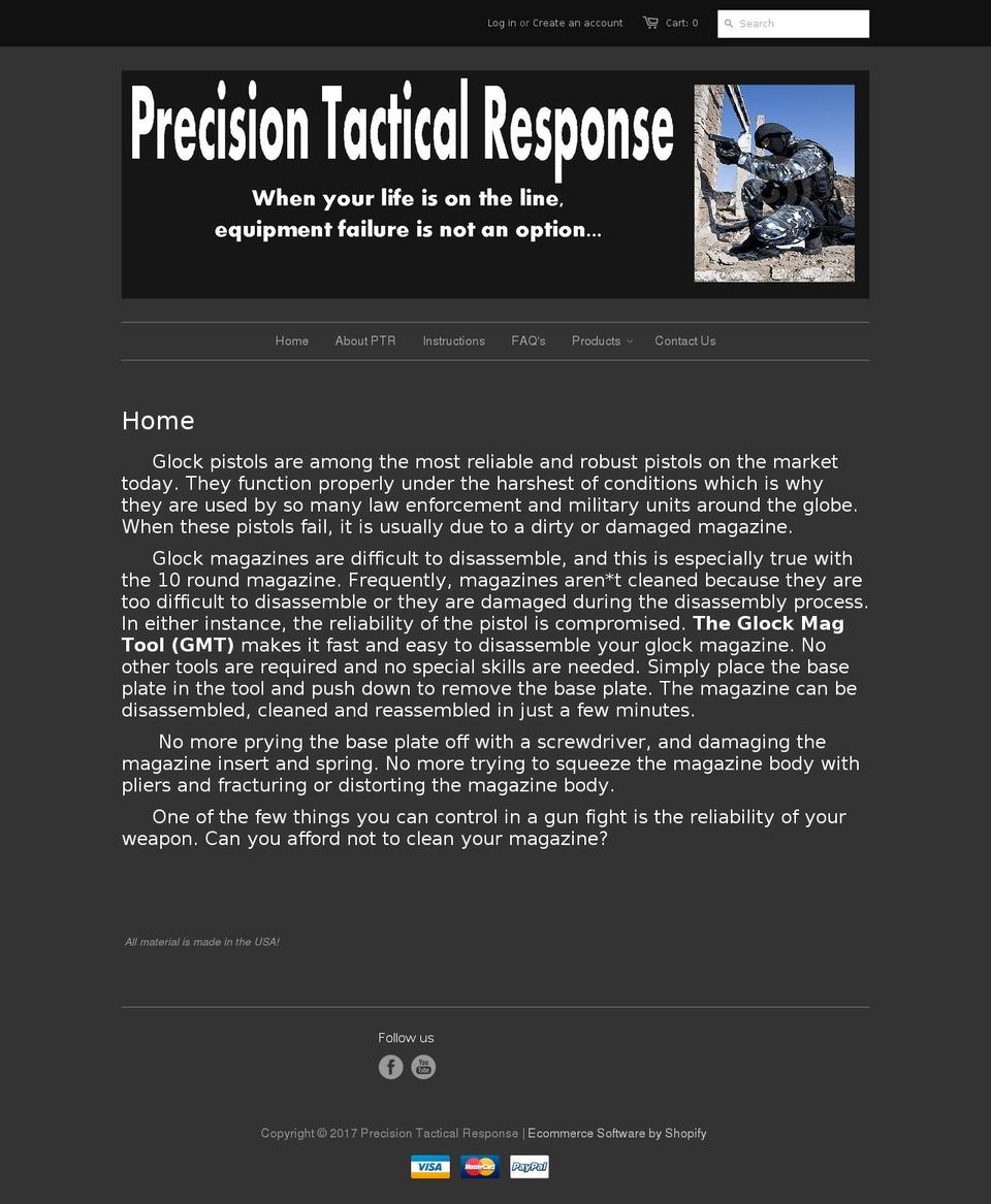 precisiontr.com shopify website screenshot