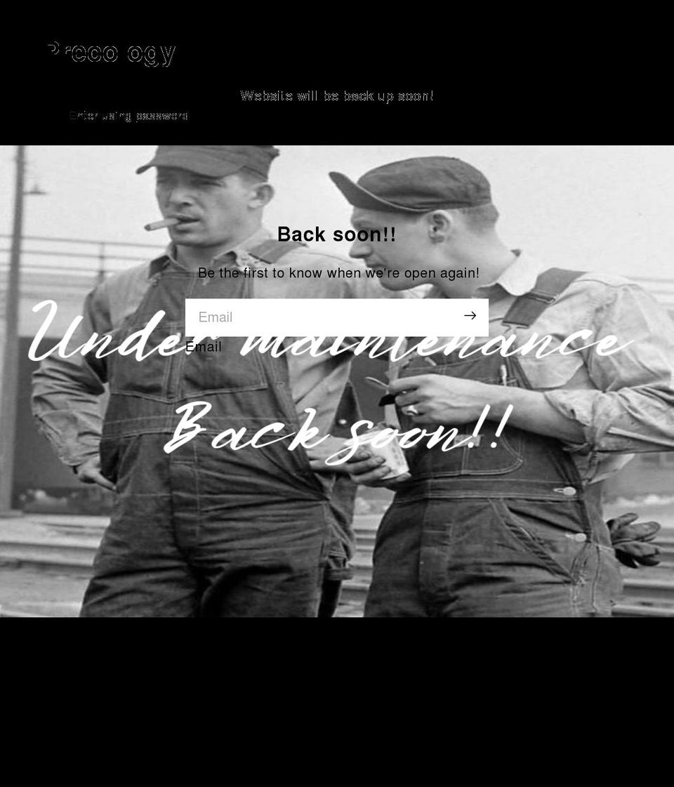 precology.co.uk shopify website screenshot