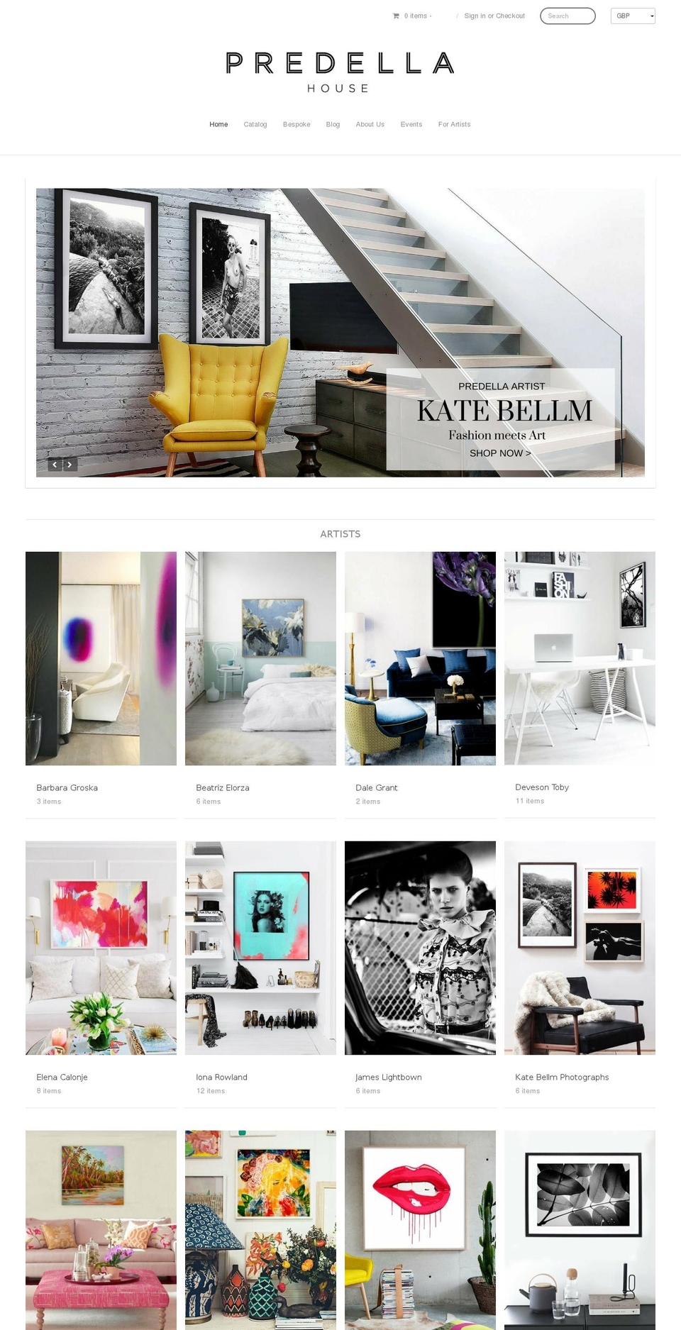 predellahouse.com shopify website screenshot