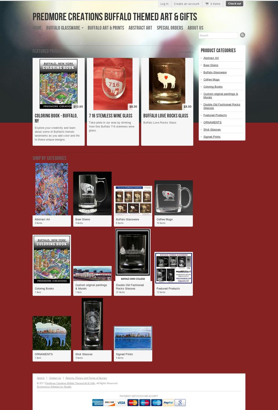 predmore.com shopify website screenshot