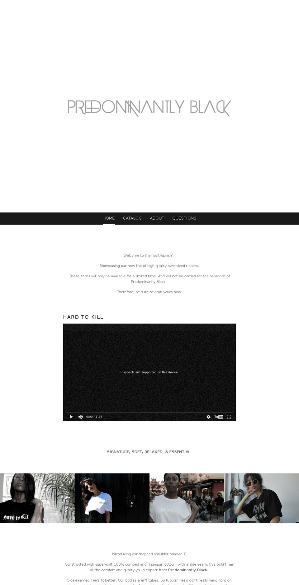 predominantlyblack.com shopify website screenshot