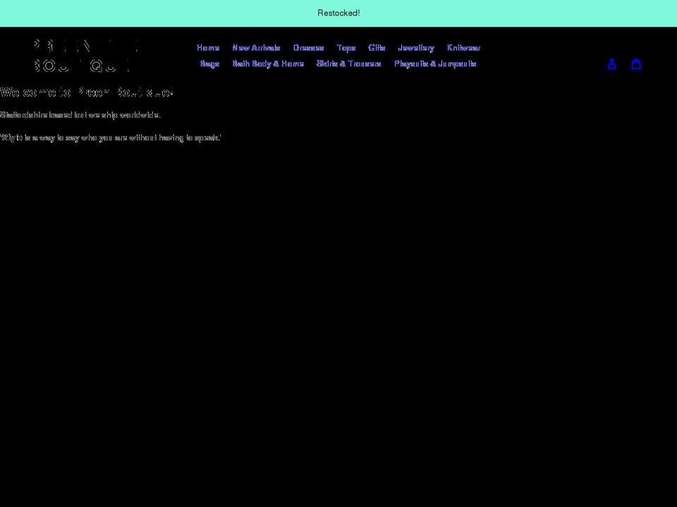 preenboutique.co.uk shopify website screenshot