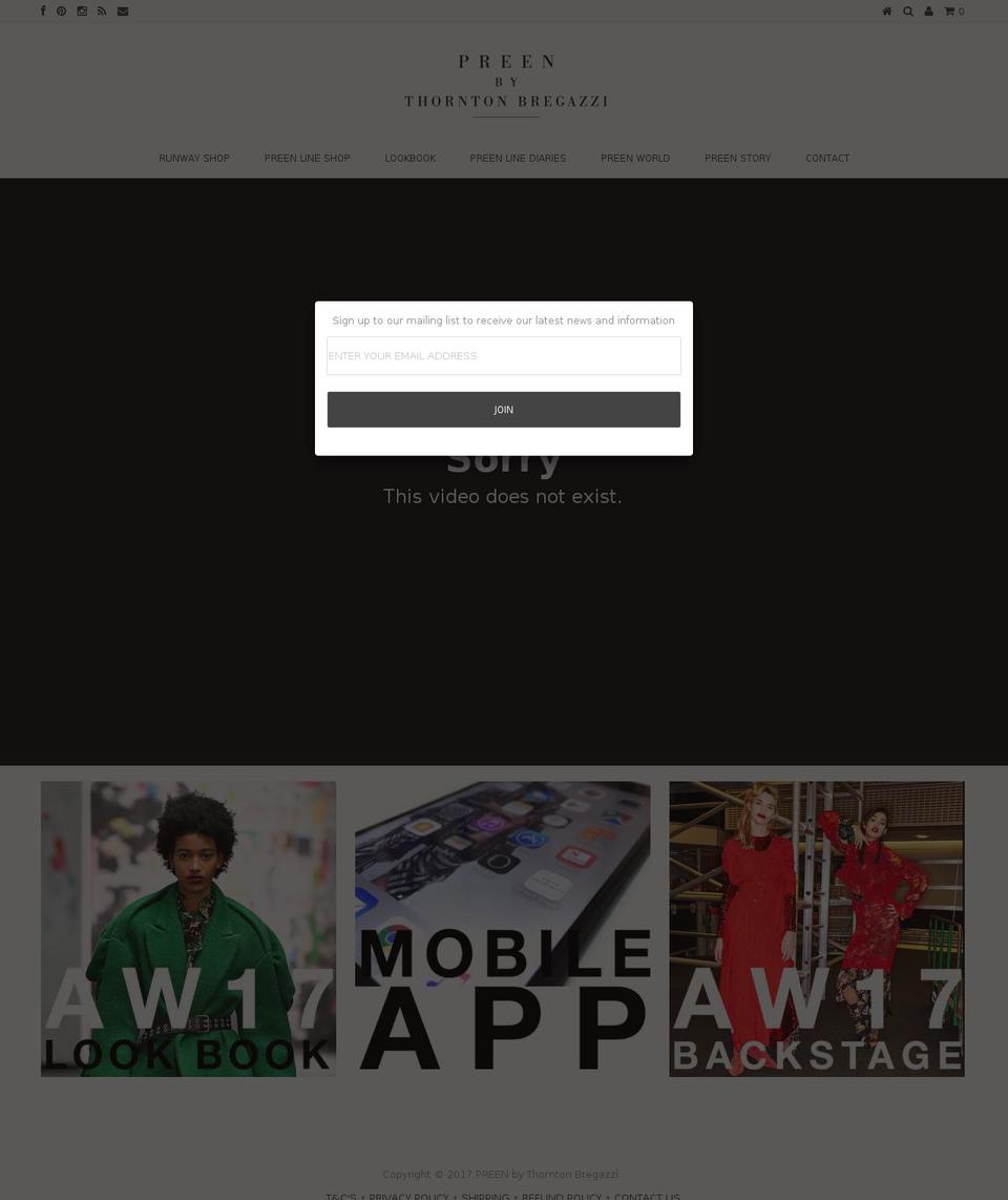 preenbythorntonbregazzi.com shopify website screenshot