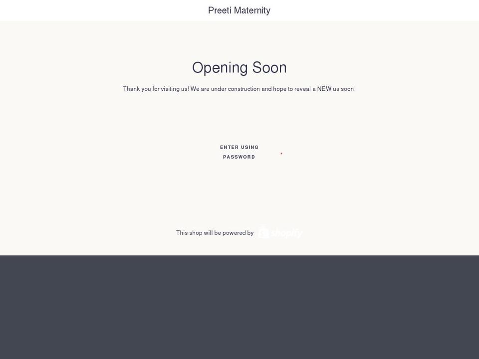 Narrative  Oct Shopify theme site example preetithelabel.com