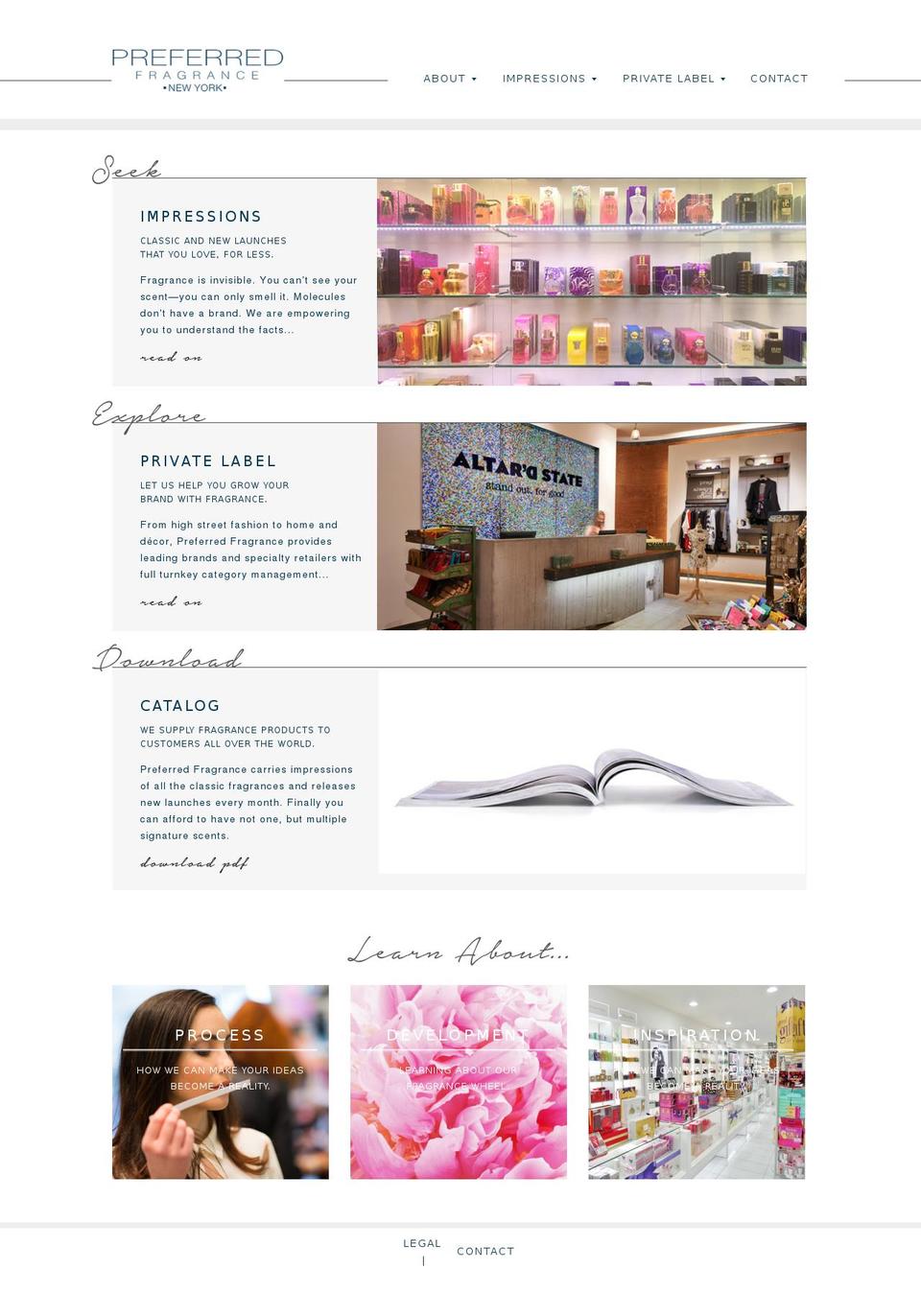 preferredfragrance.com shopify website screenshot