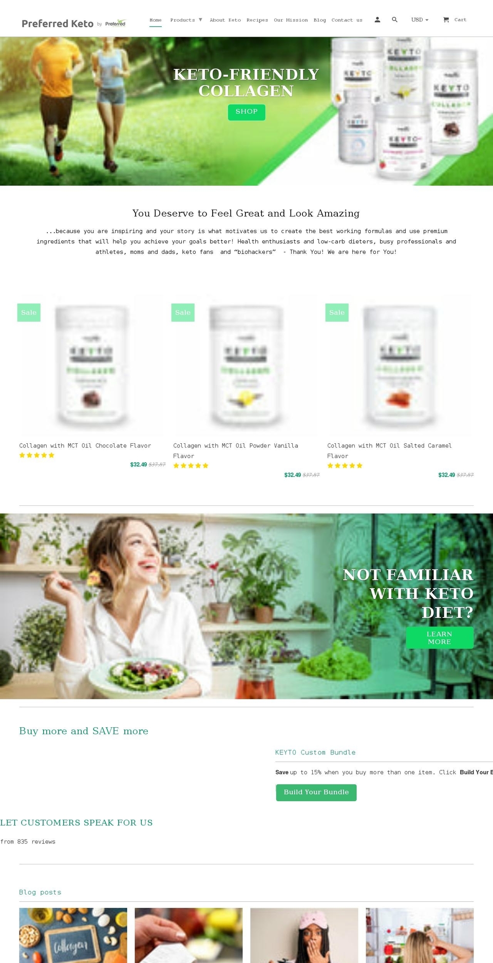 preferredketo.com — Shopify storefront screenshot
