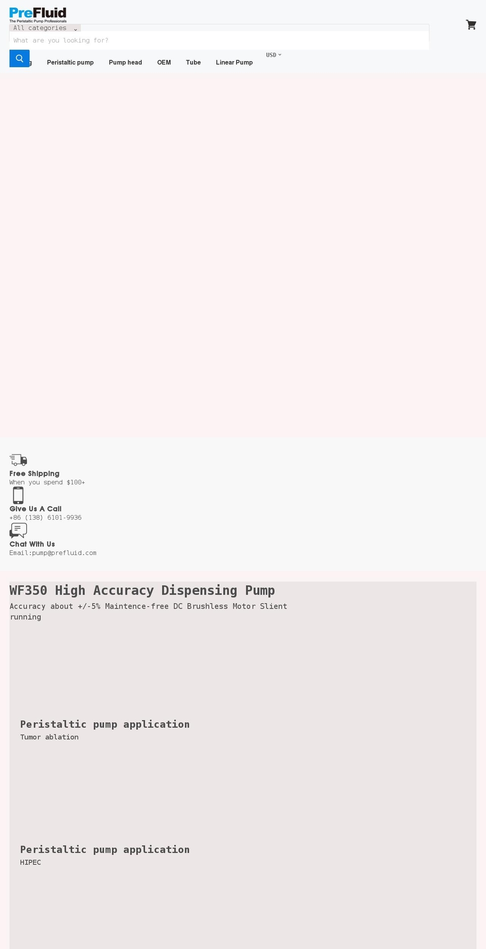 prefluid-technology.myshopify.com shopify website screenshot