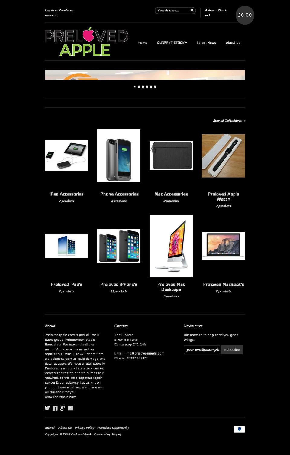 prelovedapple.biz shopify website screenshot