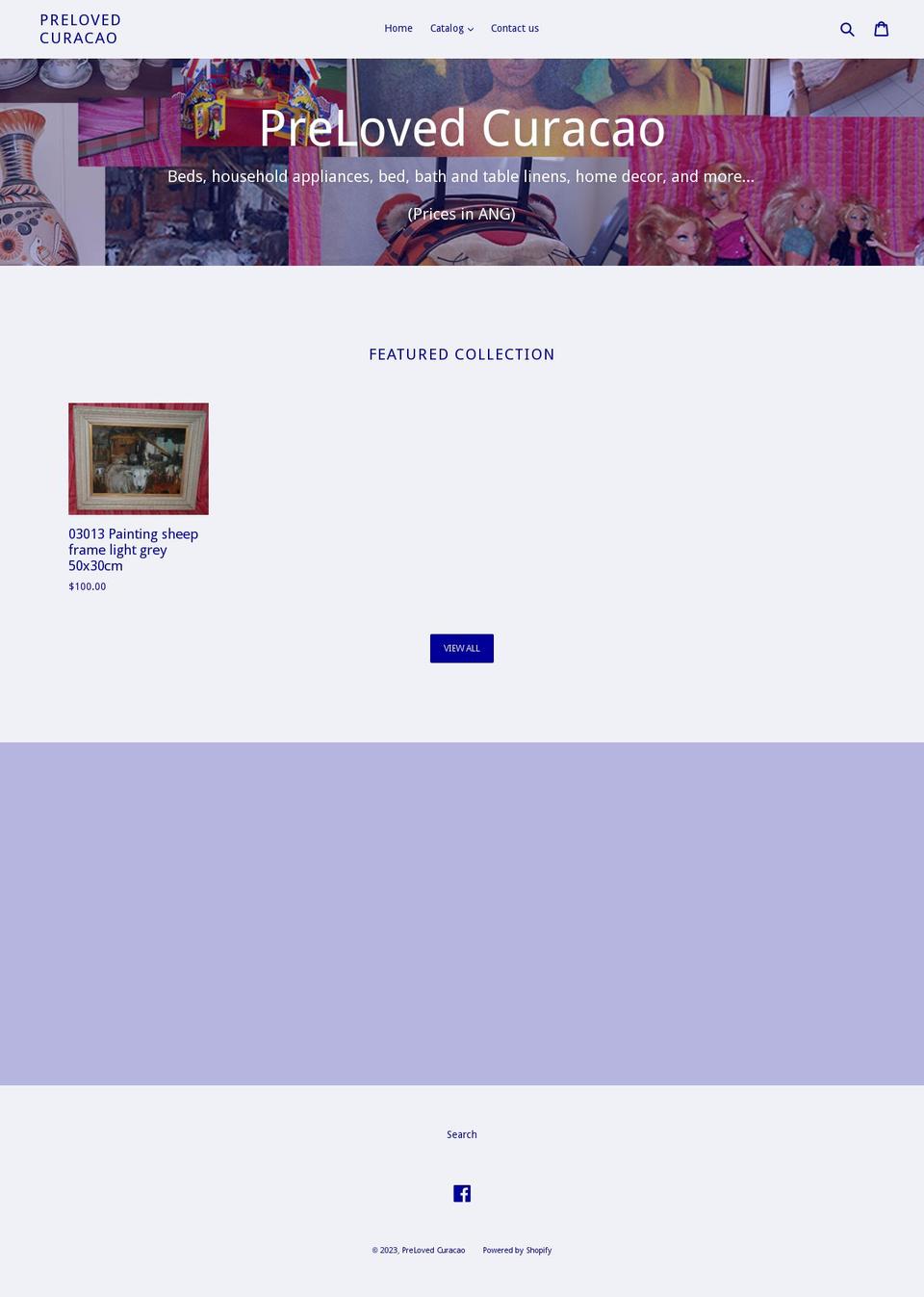 prelovedcuracao.com — Shopify storefront screenshot