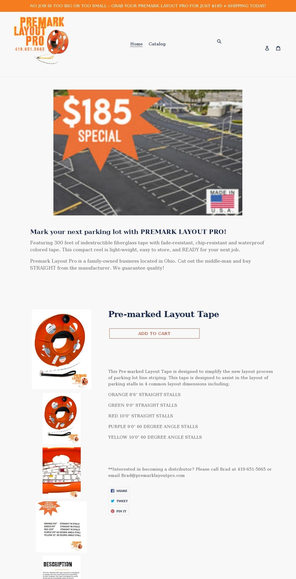 premarklayoutpro.com shopify website screenshot