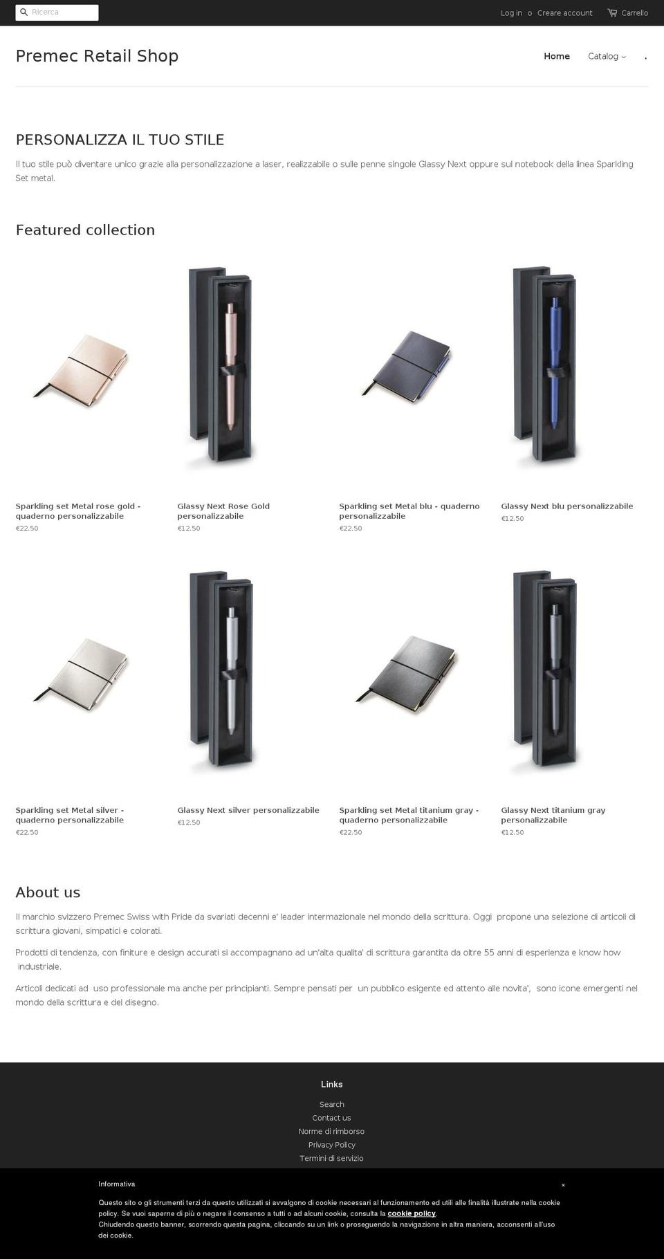 premec-online-shop.com — Shopify storefront screenshot