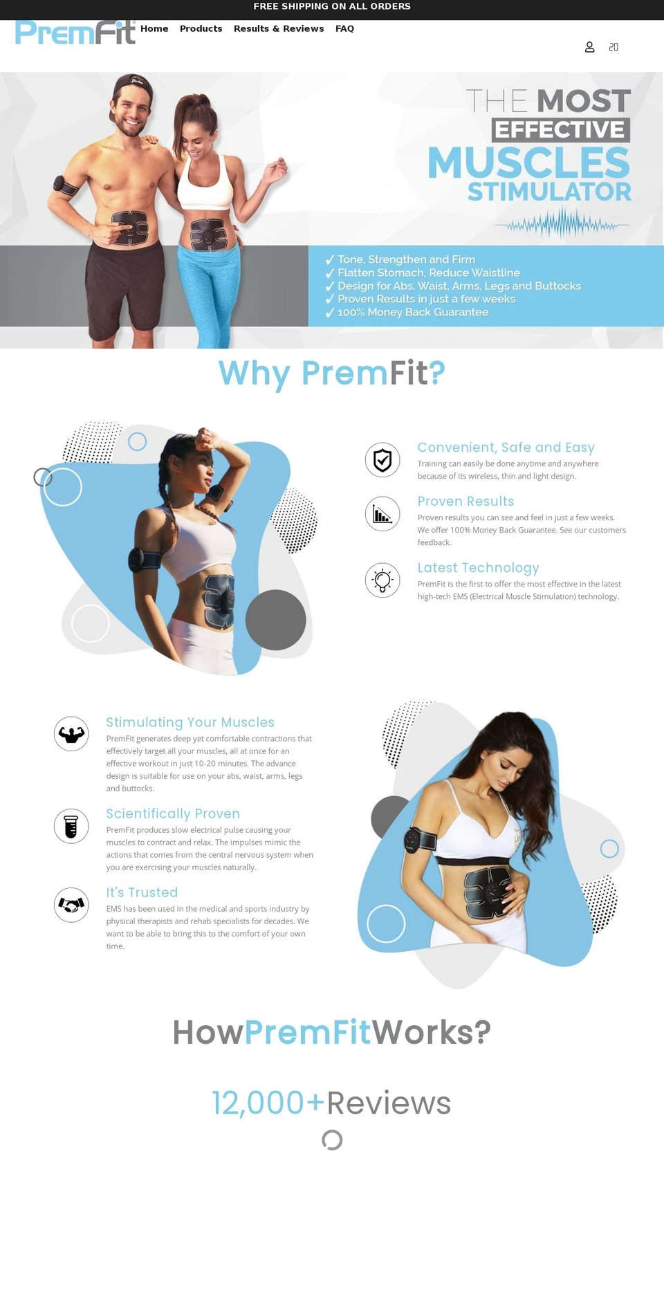 premfit.com — Shopify storefront screenshot