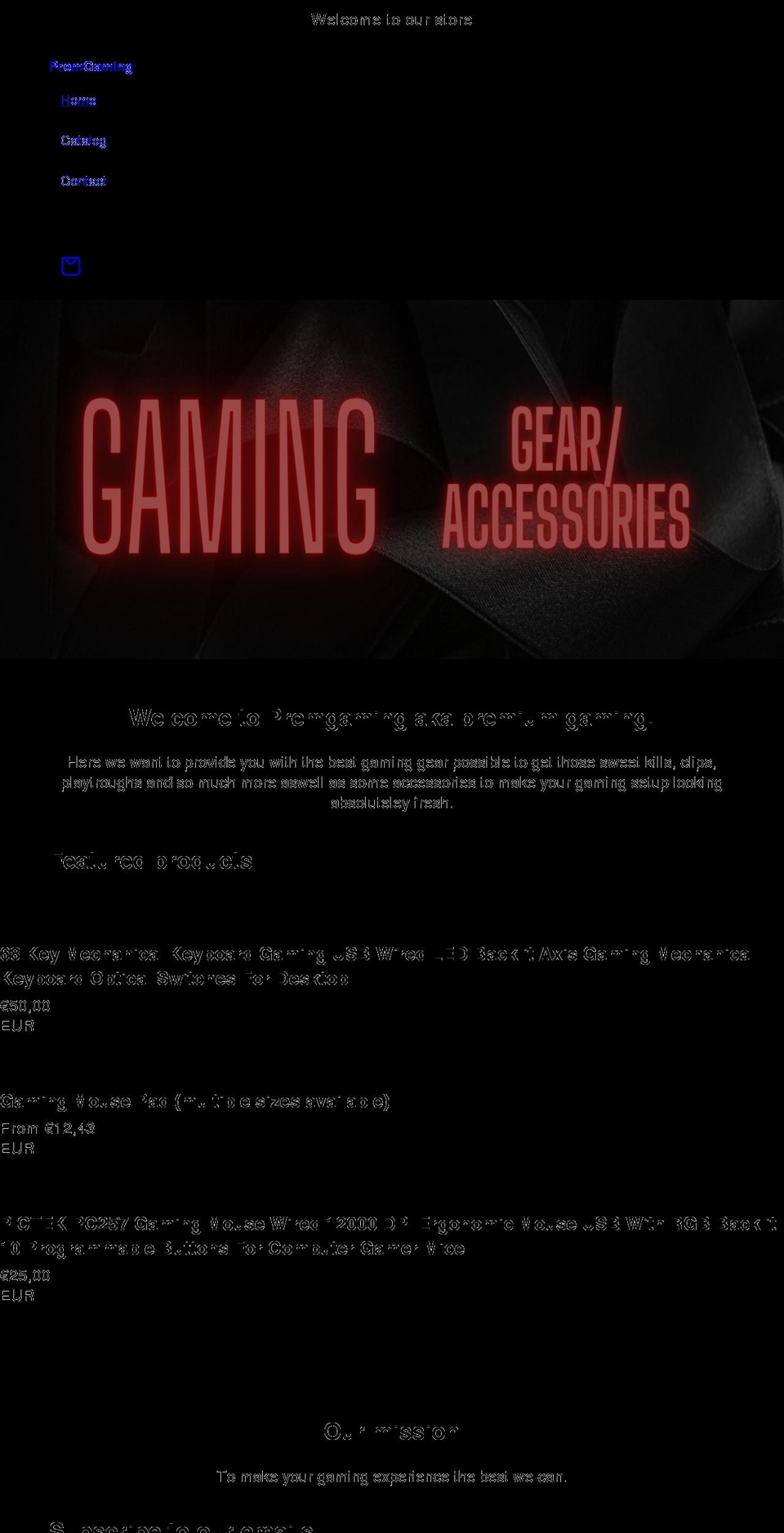 premgaming.com shopify website screenshot