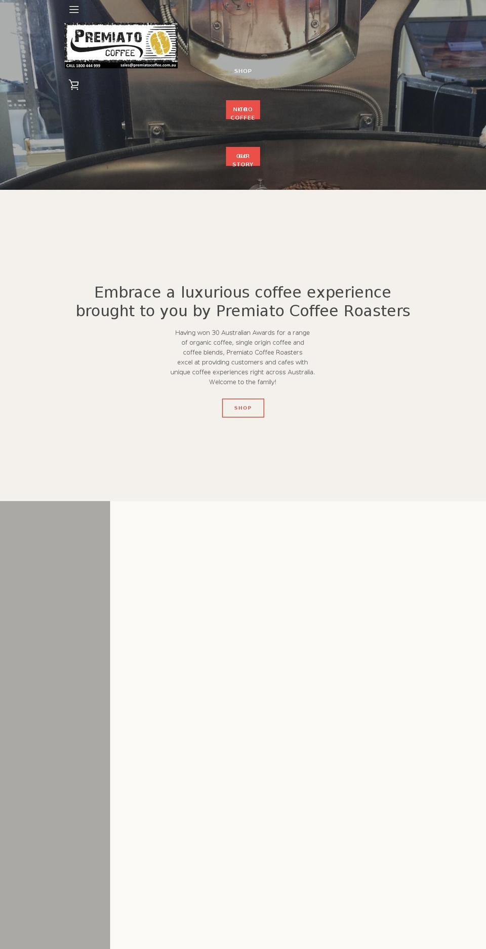 premiato.com — Shopify storefront screenshot