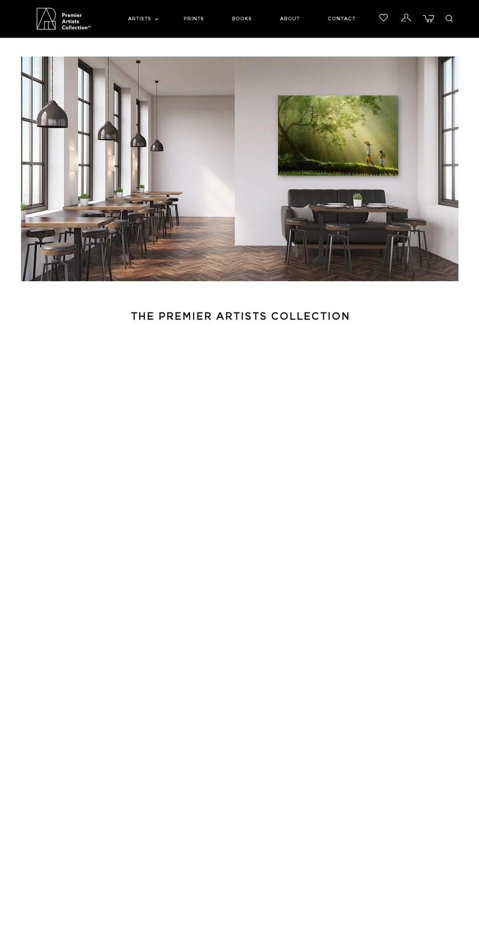 PAC 3 Shopify theme site example premierartistcollection.com