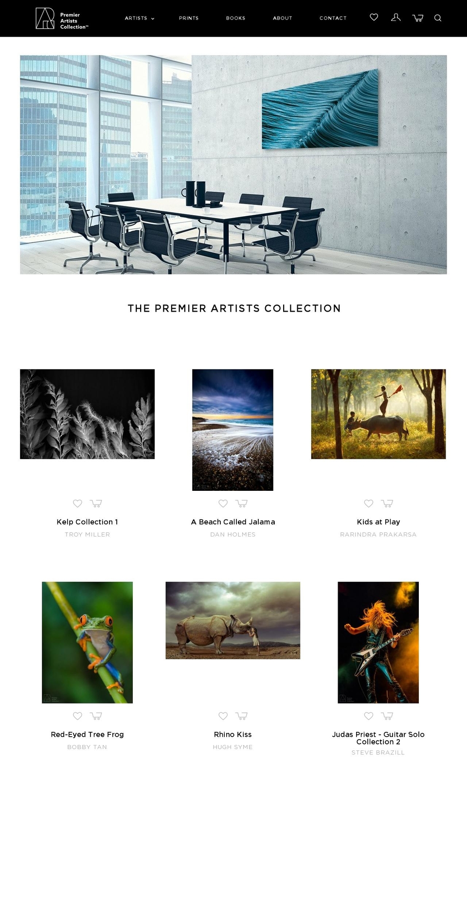 PAC 3 Shopify theme site example premierartistscollections.com