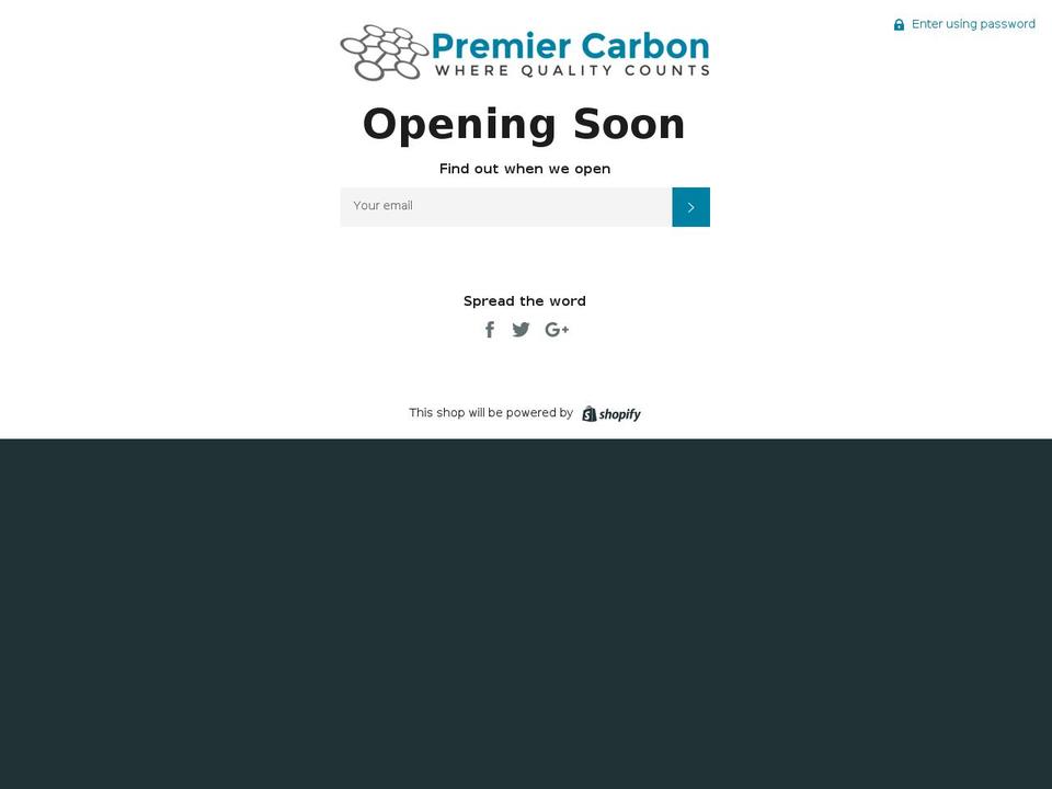 premiercarbon.com shopify website screenshot