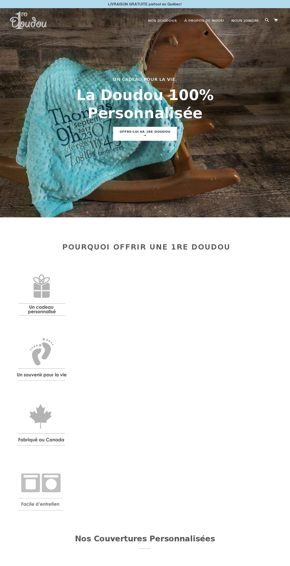 premieredoudou.com — Shopify storefront screenshot