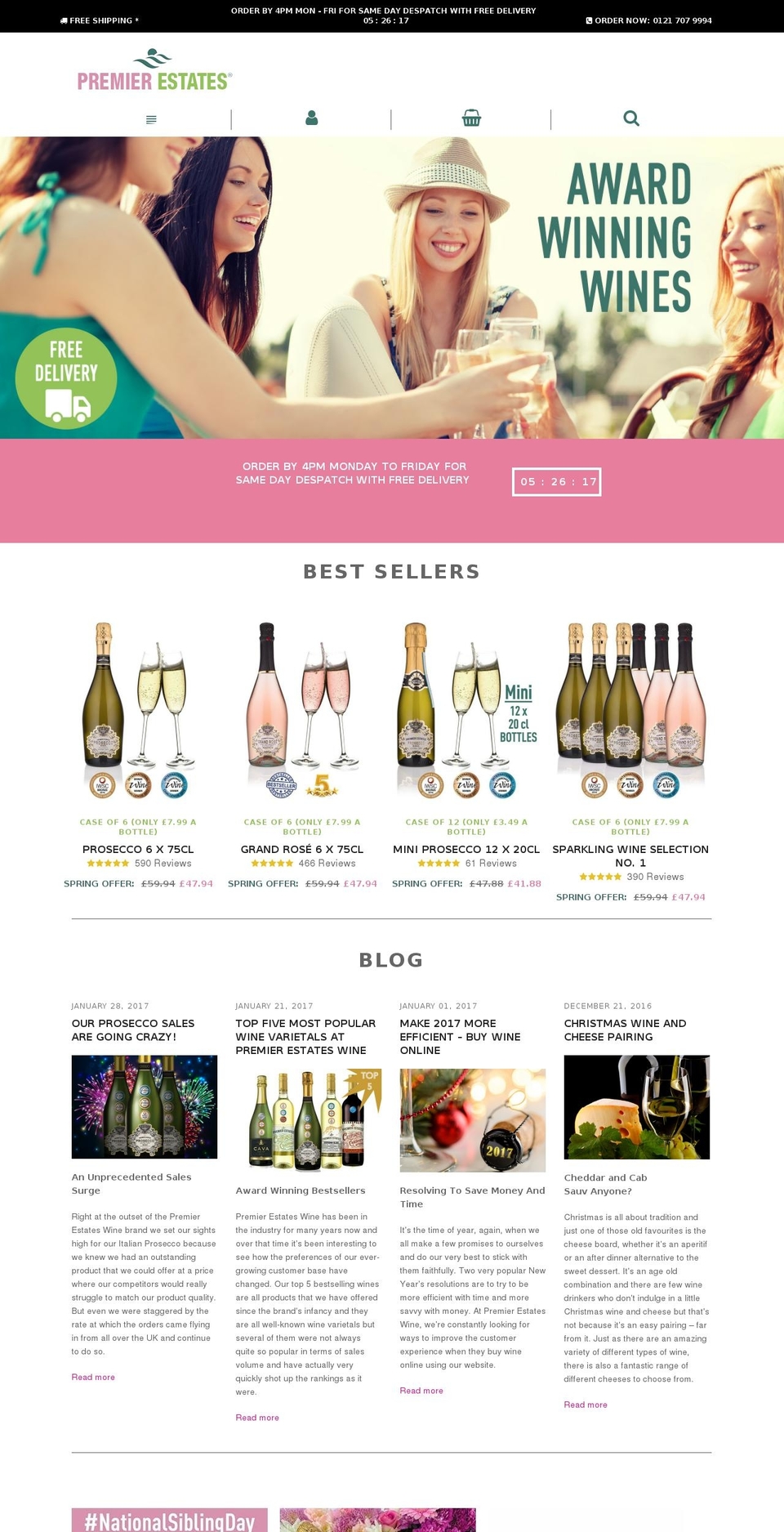 premierestateswine.info shopify website screenshot