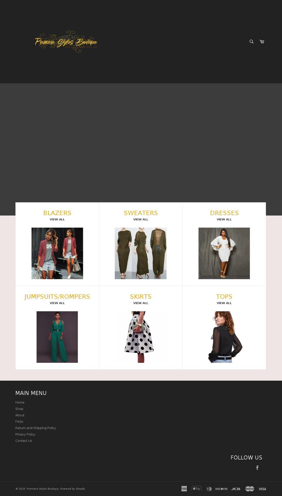 premierestyles.rocks shopify website screenshot