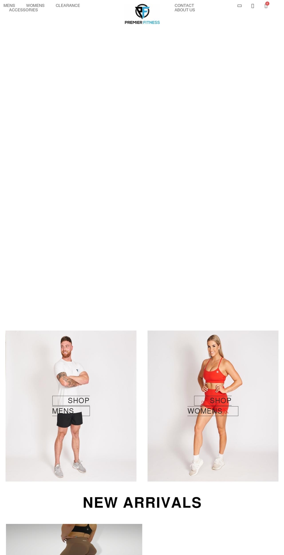 premierfitnessco.com shopify website screenshot