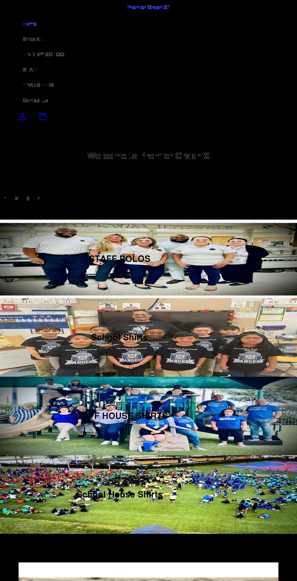 premiergraphix.com shopify website screenshot